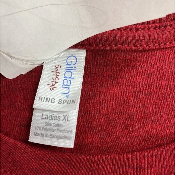 I Am Simply A Book Drunkard T-shirt Womens XL Red Funny Book Reading Wine Lovers - Picture 5 of 11